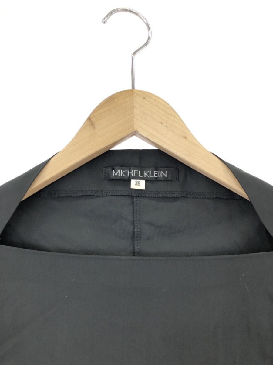 MICHEL KLEIN Michel Klein blouse shirt size38/ black ## * dka6 lady's 