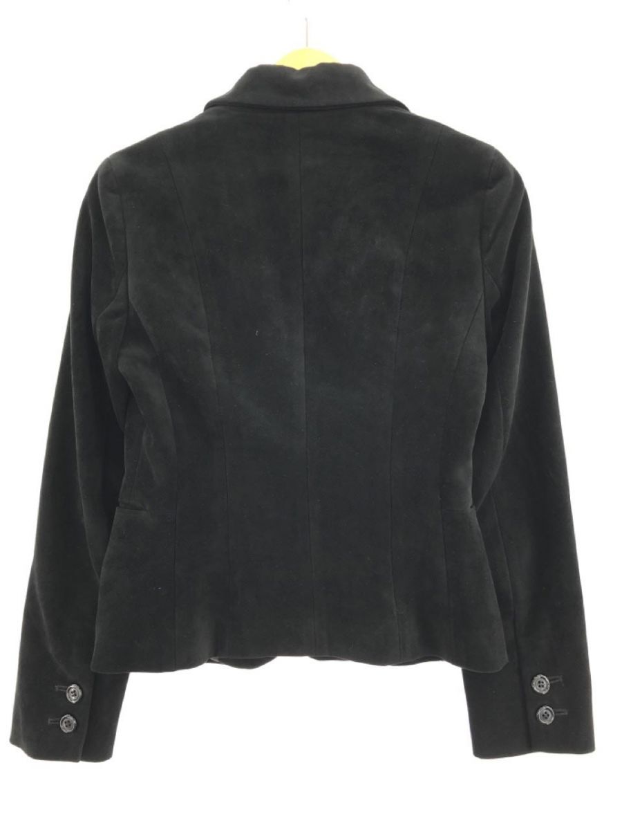 ef-de ef-de velour tailored jacket size9/ black *# * djc3 lady's 