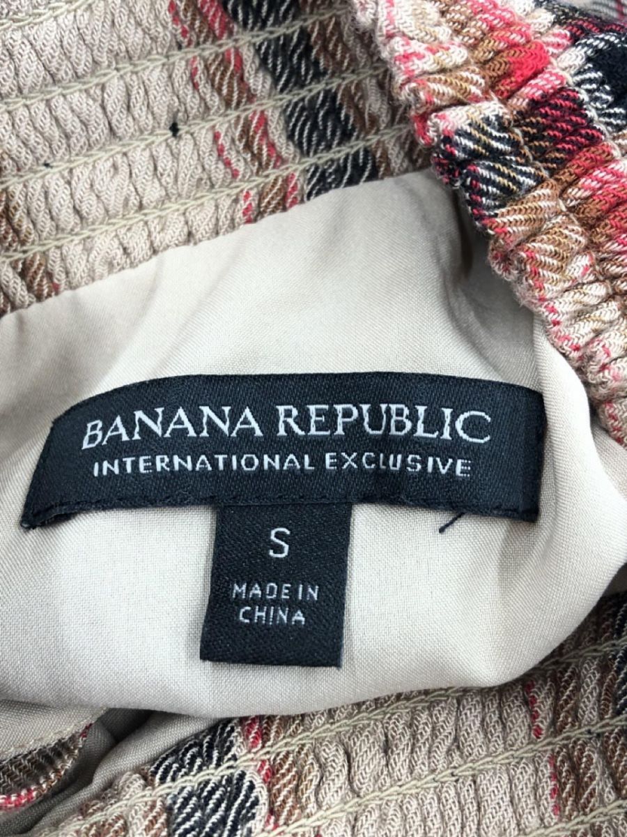 BANANA REPUBLIC バナナリパブリック チェック ワンピース sizeS/ベージュ系 ◇■ ☆ djc0 レディース_画像6