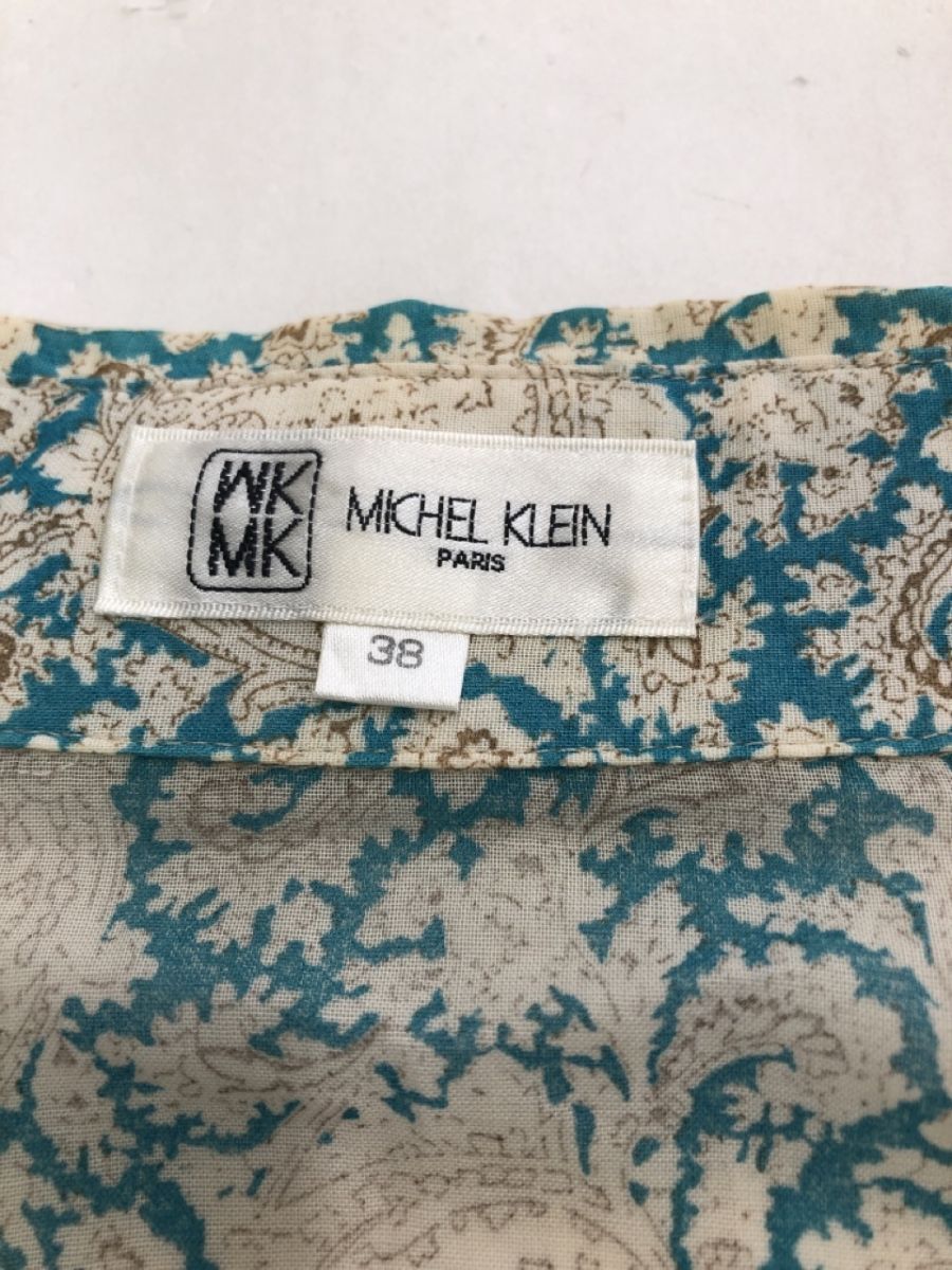 MICHEL KLEIN Michel Klein total pattern shirt size38/ multicolor #* * cjc7 lady's 