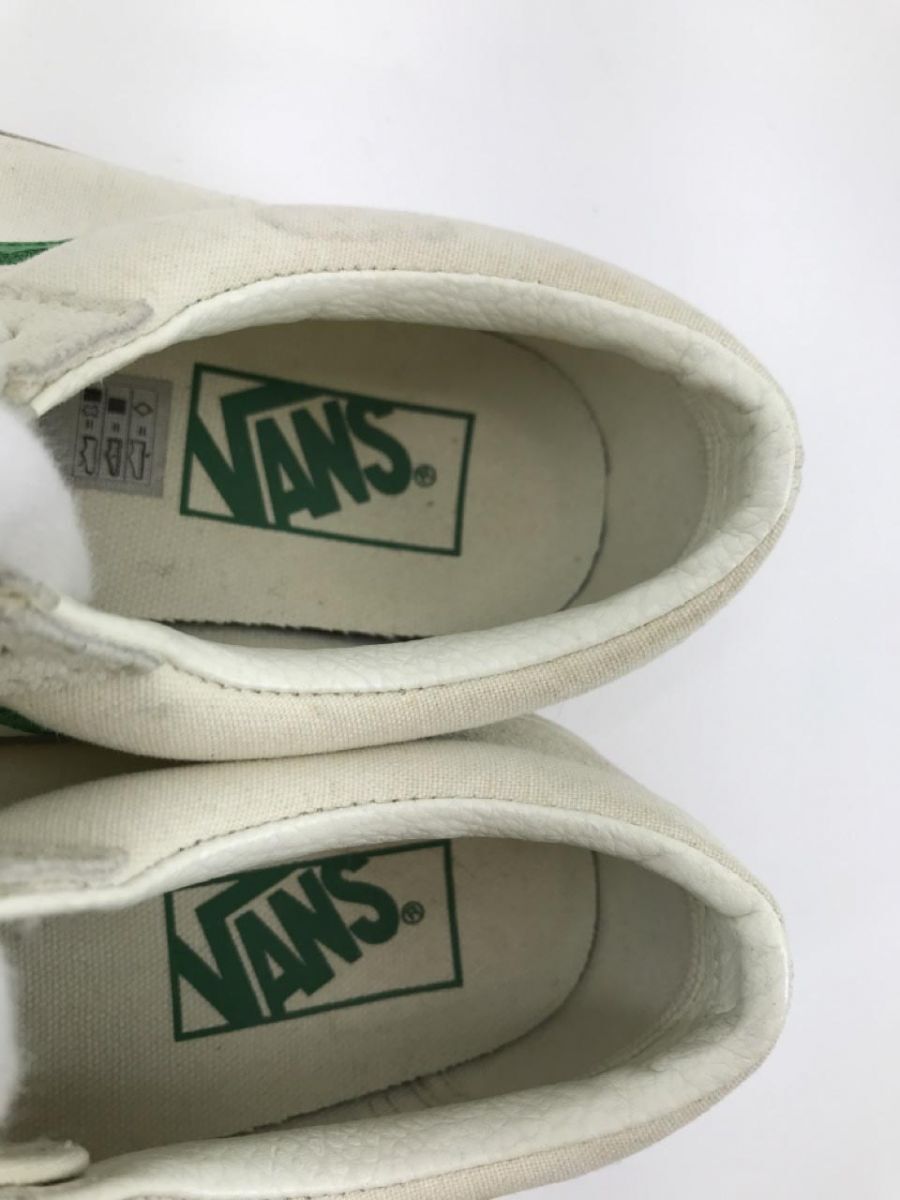 VANS バンズ ローカット スニーカー size22.5/白ｘ緑 ■■ ☆ dba2 レディースの画像7