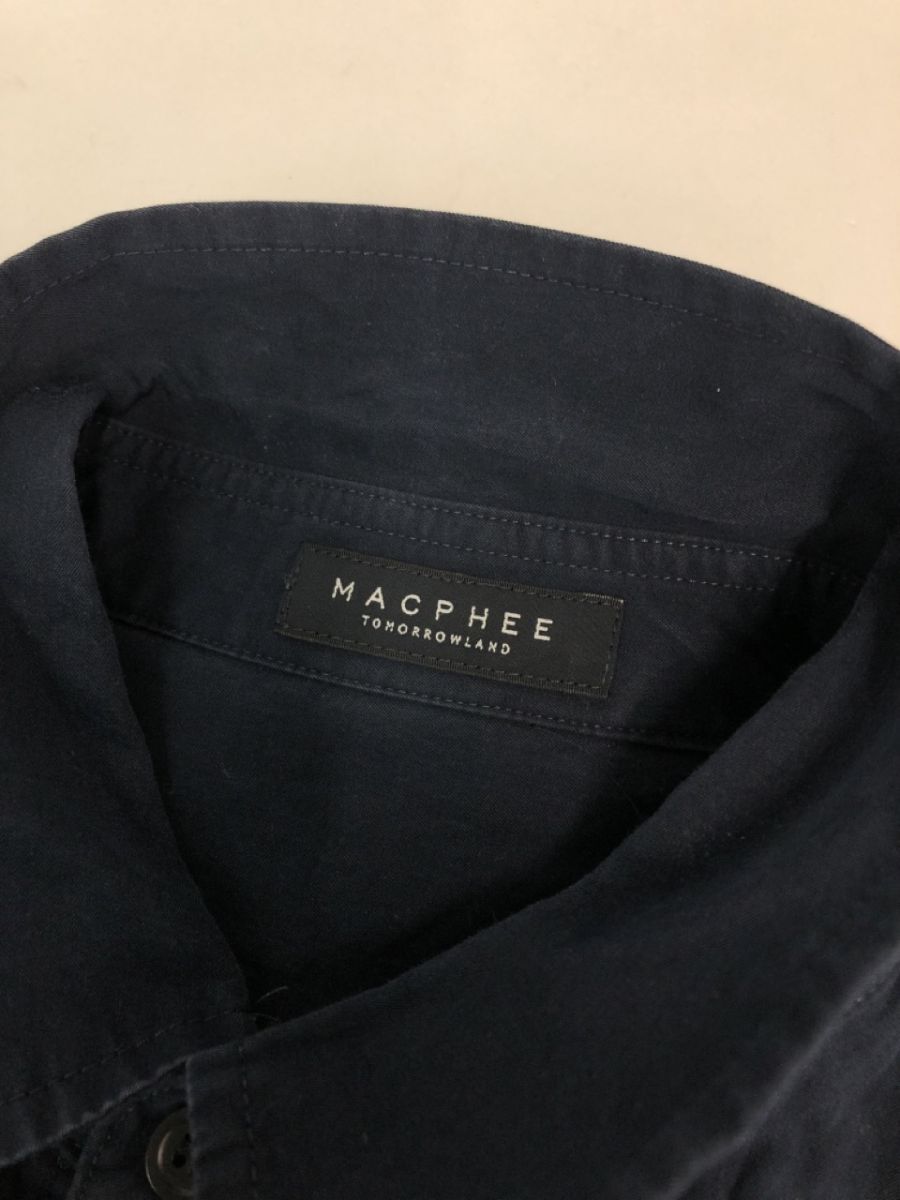 MACPHEE マカフィー トゥモローランド シャツ ワンピース size36/紺 ☆ dad1 レディース_画像5