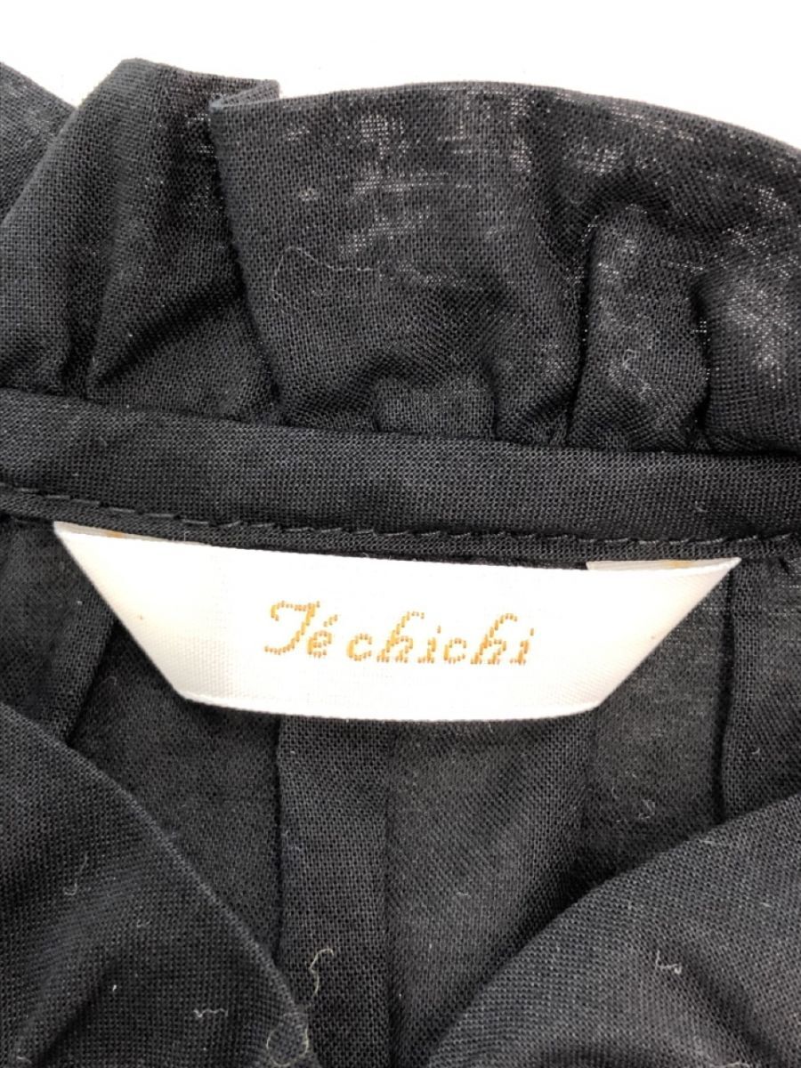yu. пачка OK Techichi Te chichi хлопок блуза рубашка sizeF/ чёрный #* * dab0 женский 