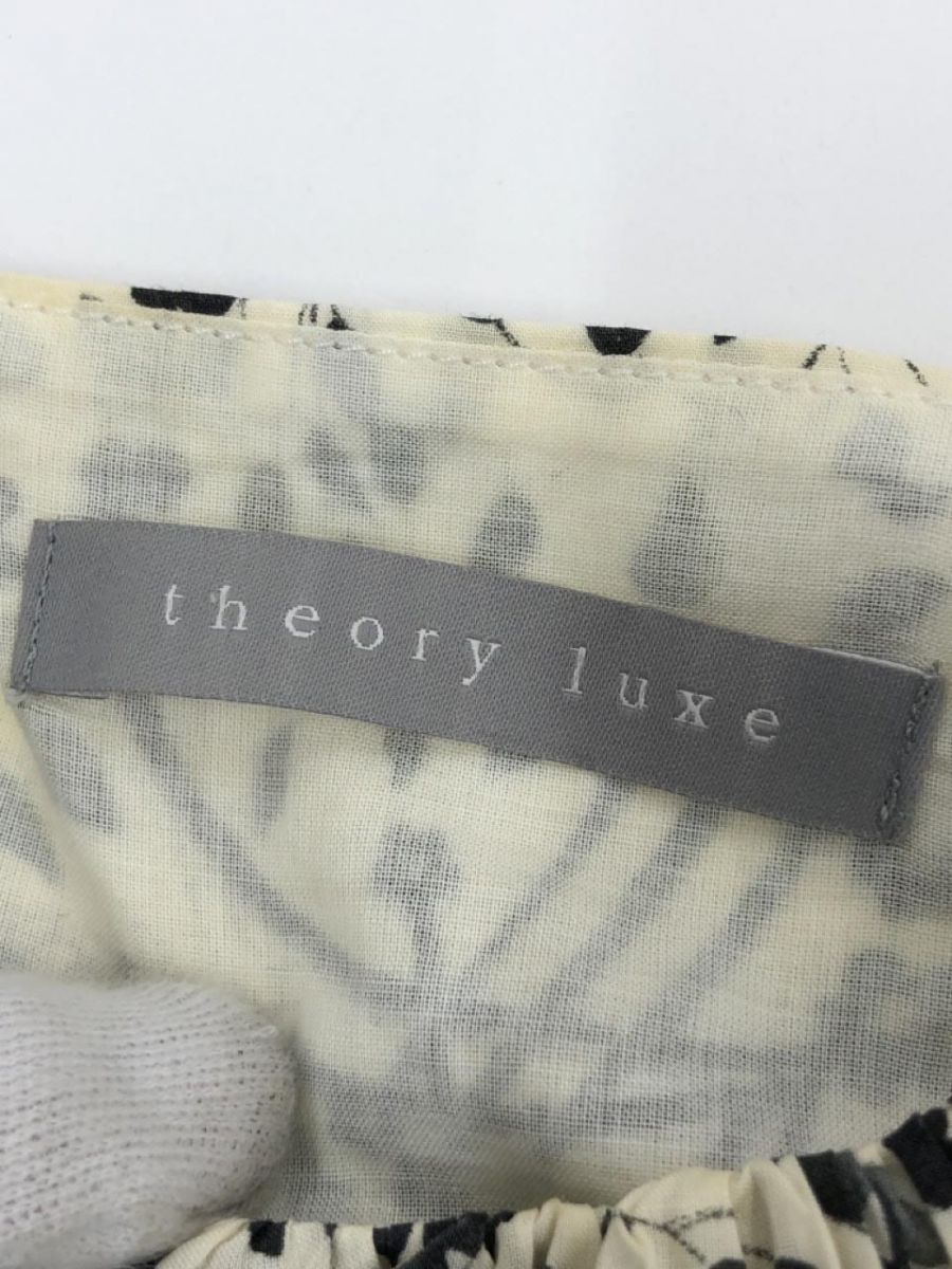 theory luxe セオリーリュクス 綿 総柄 ワンピース size36/アイボリー ■◆ ☆ ddb0 レディース_画像3