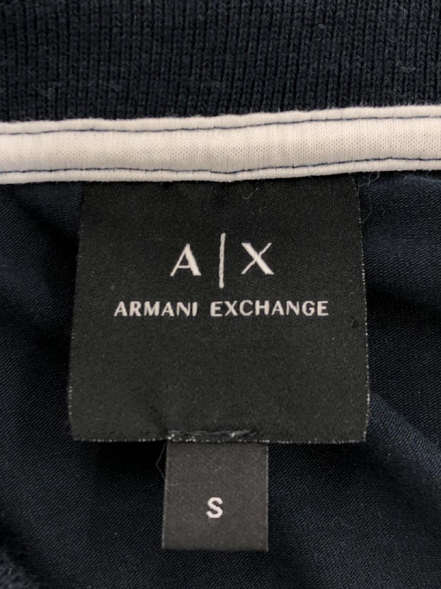 ARMANI EXCHANGE アルマーニエクスチェンジ 綿100％ ポロシャツ sizeS/紺 ■◆ ☆ dgb0 メンズの画像3