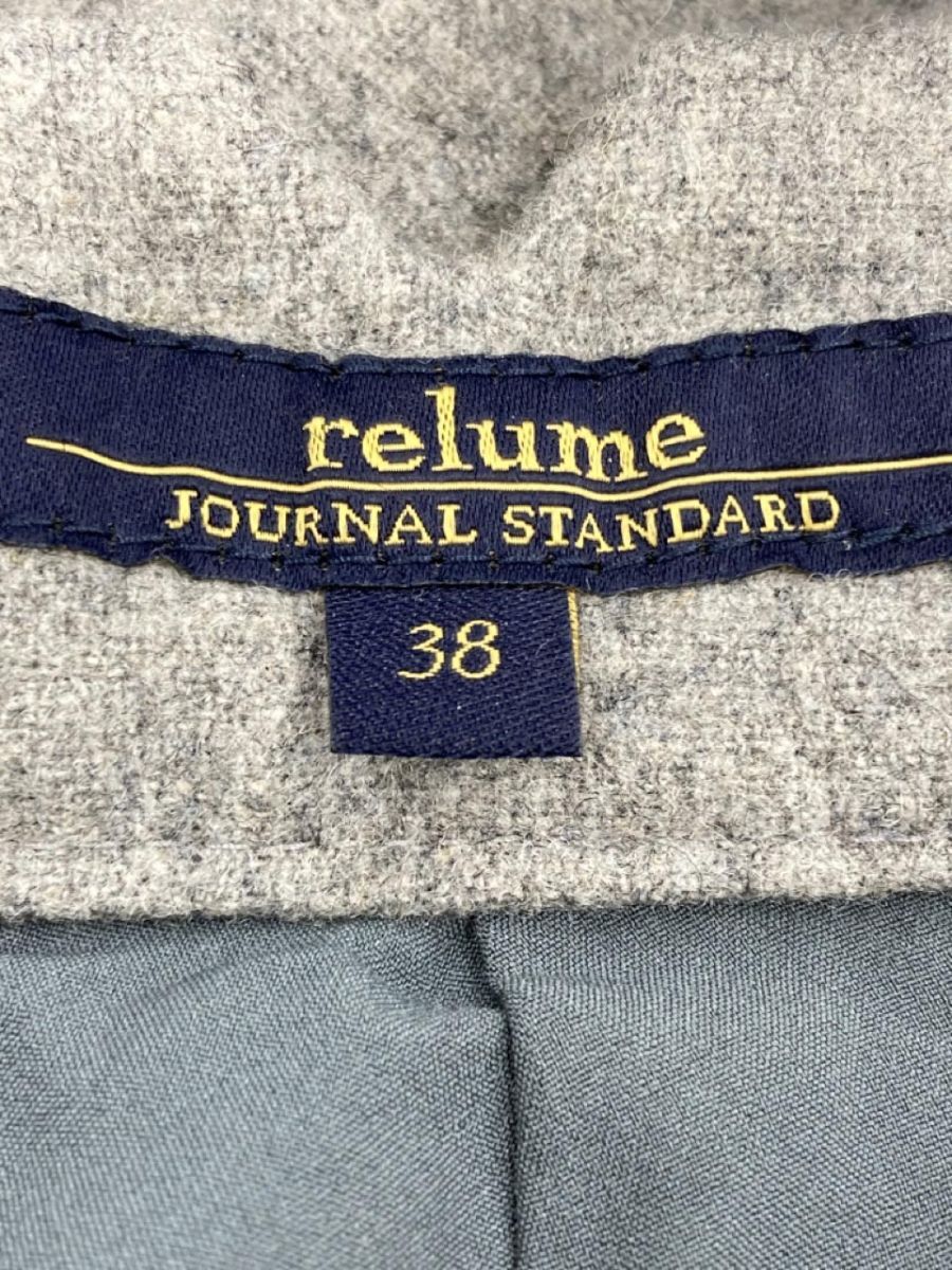 JOURNAL STANDARD relume ジャーナルスタンダードレリューム サスペンダー付き ウール混 パンツ size38/グレー ◇■ ☆ dlc5 レディース_画像5