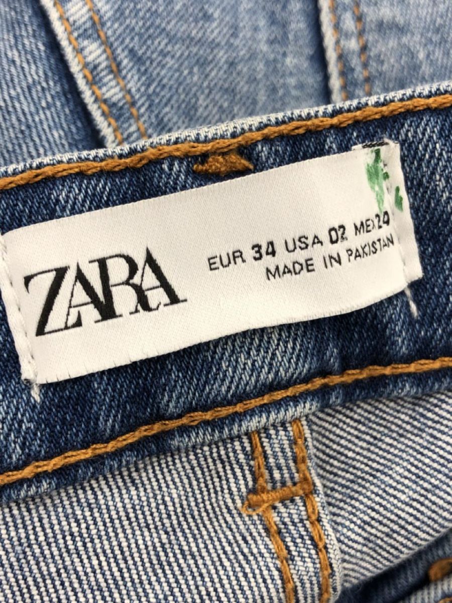 ZARA ザラ セミフレア デニムパンツ size34/青 ■■ ☆ ebc6 レディース_画像5