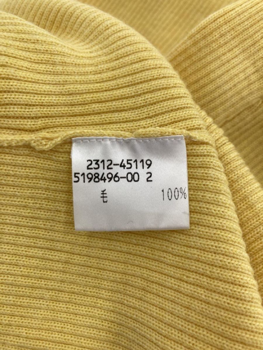 VICKY Vicky wool 100% knitted One-piece yellow *# * dkb3 lady's 