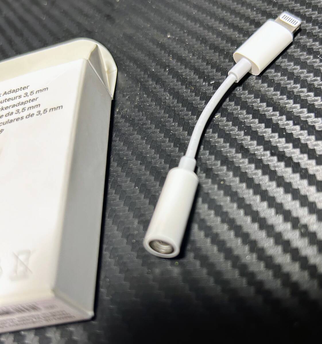  as good as new *Apple original *iPhone for * lightning - earphone jack conversion adapter *3.5mm* connector *Lightning jack