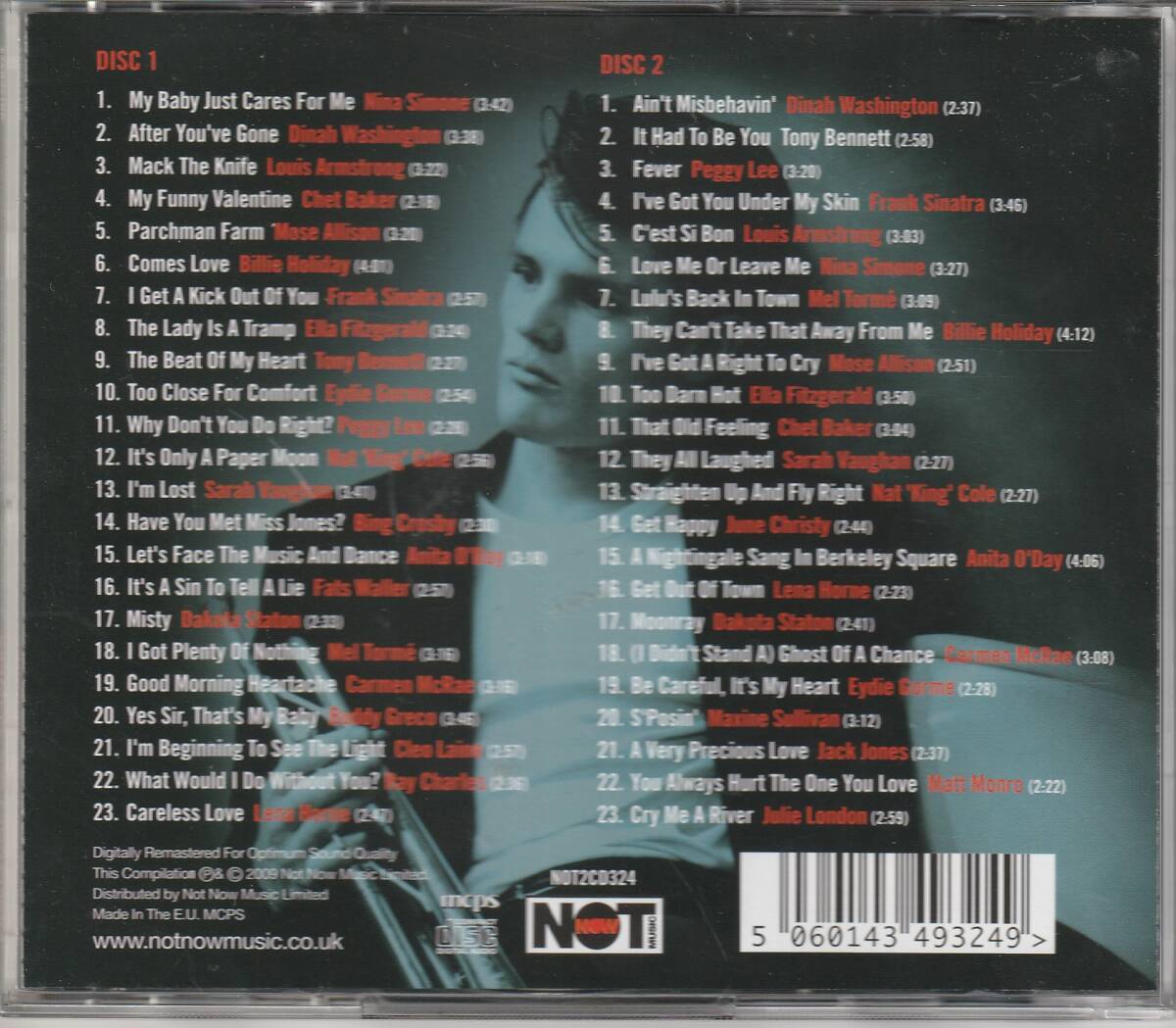 UK盤CD2枚組★Essential Jazz Singers★46曲入★Nina Simone Dinah Washington Louis Armstrong Chet Baker Billie Holidayの画像5