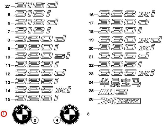 5シリーズ E12 E28 E34 E39 E60 E61 F07 F11 F18 BMW 純正 ボンネット エンブレム オーナメント ボンネットバッチ 純正部品 適合確認必須の画像2