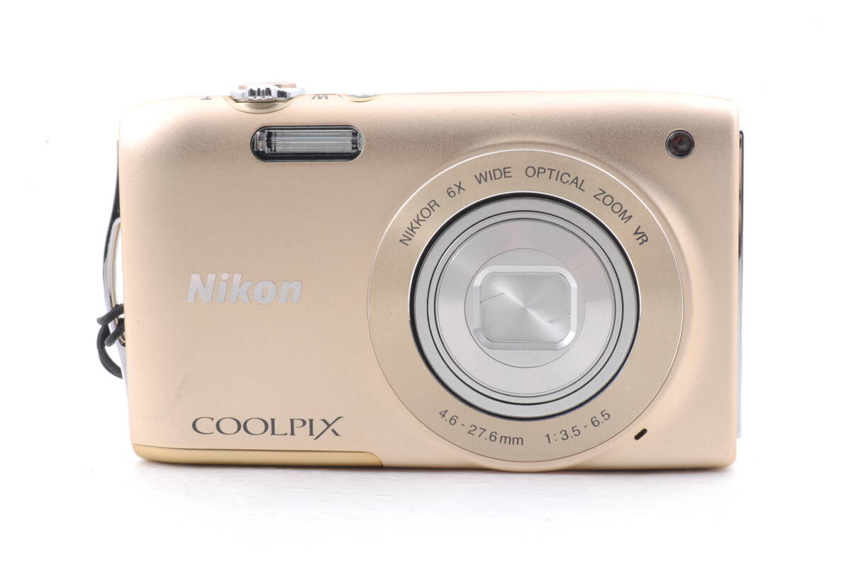 動作品 ニコン Nikon COOLPIX S3300 クールピクス ゴールド コンパクトデジタルカメラ 管N8105の画像2