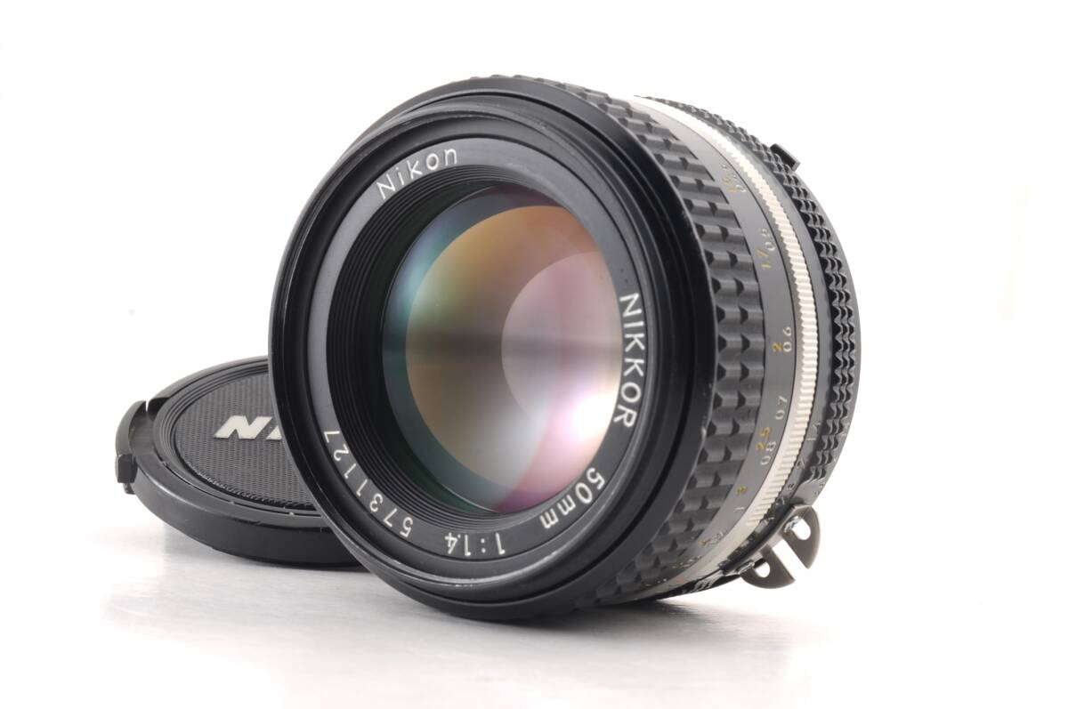 ニコン Nikon NIKKOR 50mm f1.4 Ai-s MF 一眼カメラレンズ 管K6557_画像1