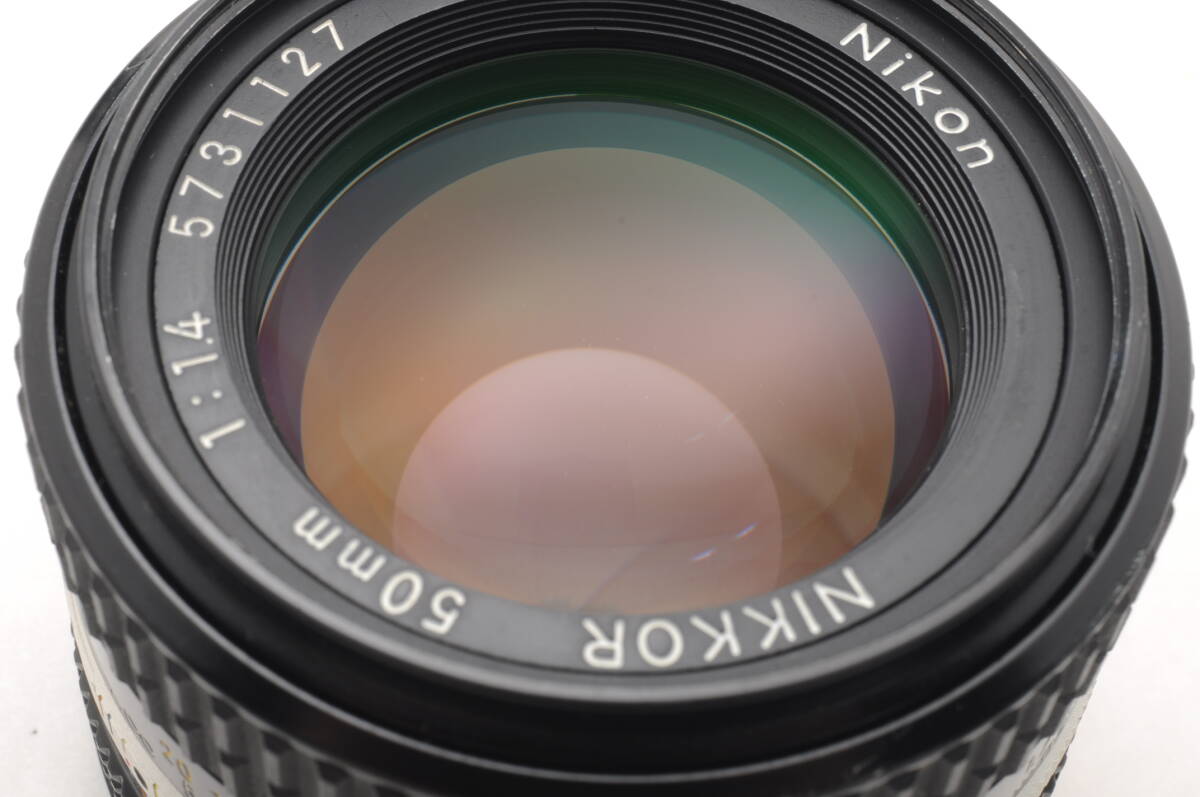 ニコン Nikon NIKKOR 50mm f1.4 Ai-s MF 一眼カメラレンズ 管K6557_画像8