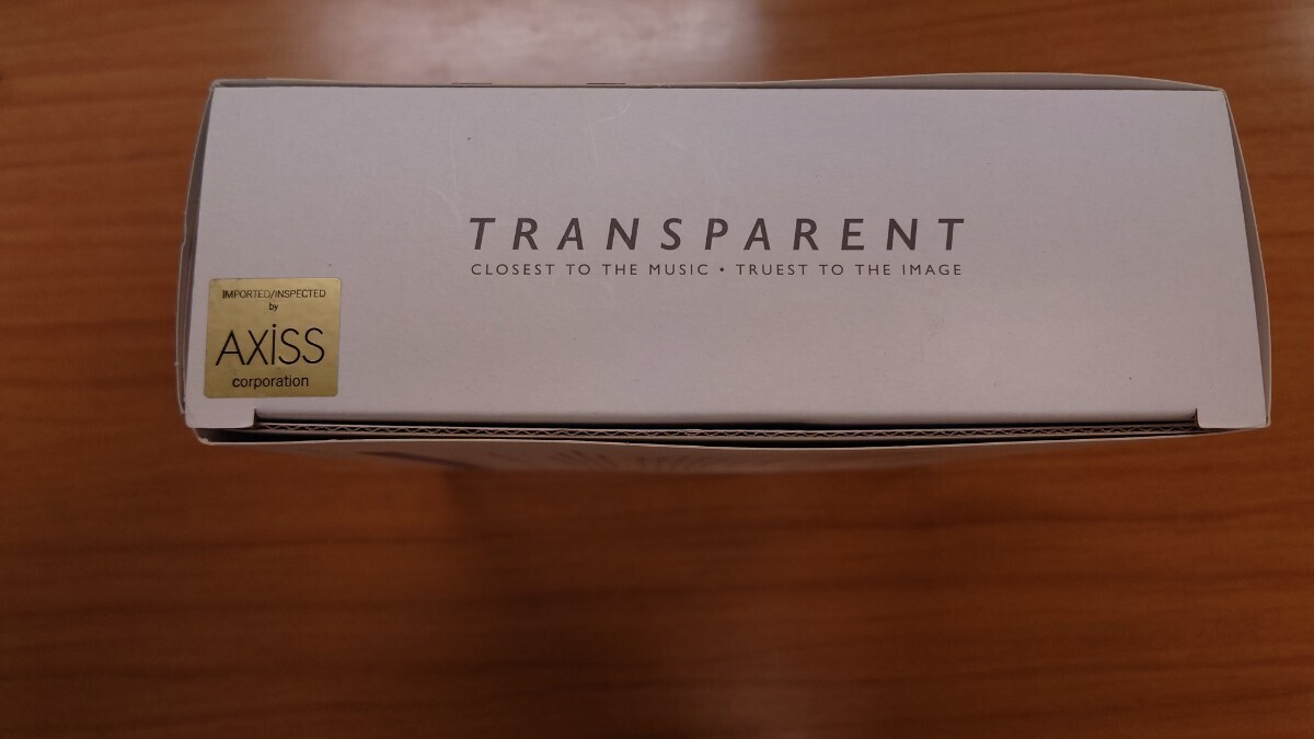 【新品・未使用】TRANSPARENT MUSICLINK RCA 0.5m　ML.5 トランスペアレント AXISS アクシス