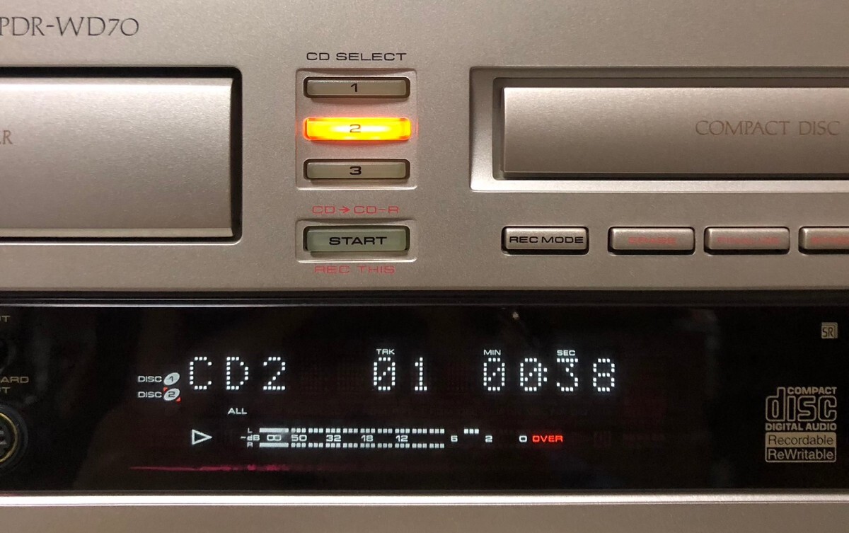 Pioneer パイオニア PDR-WD70 CDプレーヤー リモコン付き の画像2