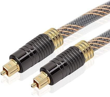 [LCYOUTH] optical digital cable SPDIF Toslinktos link digital audio Opti karu cable 24k gilding high endurance PS4/Xbox