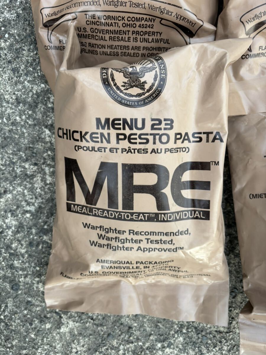 アメリカ軍 戦闘糧食 MRE 米軍放出品 製造年不明 コレクション  4個セットの画像4