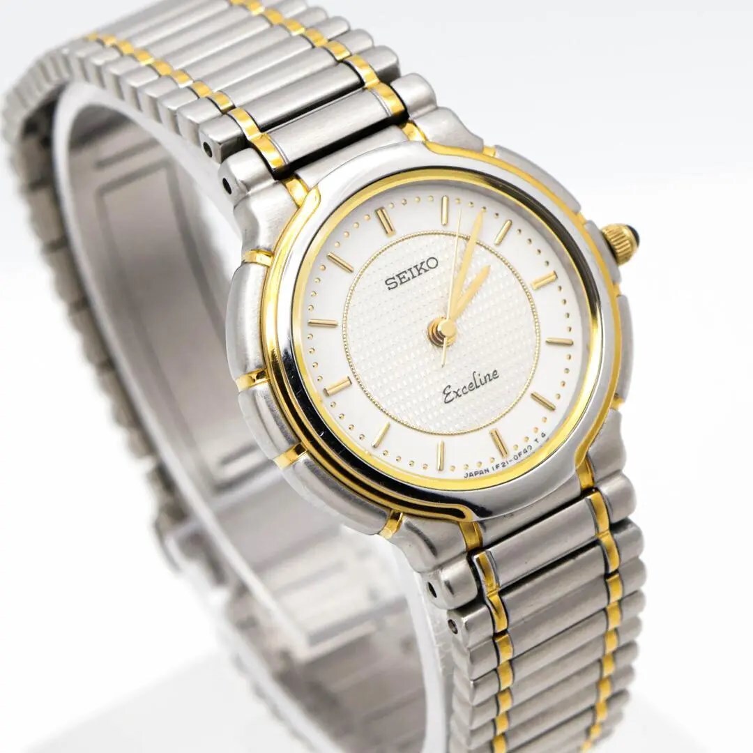 《美品》SEIKO Exceline 腕時計 ゴールド レディース ドレス s の画像1