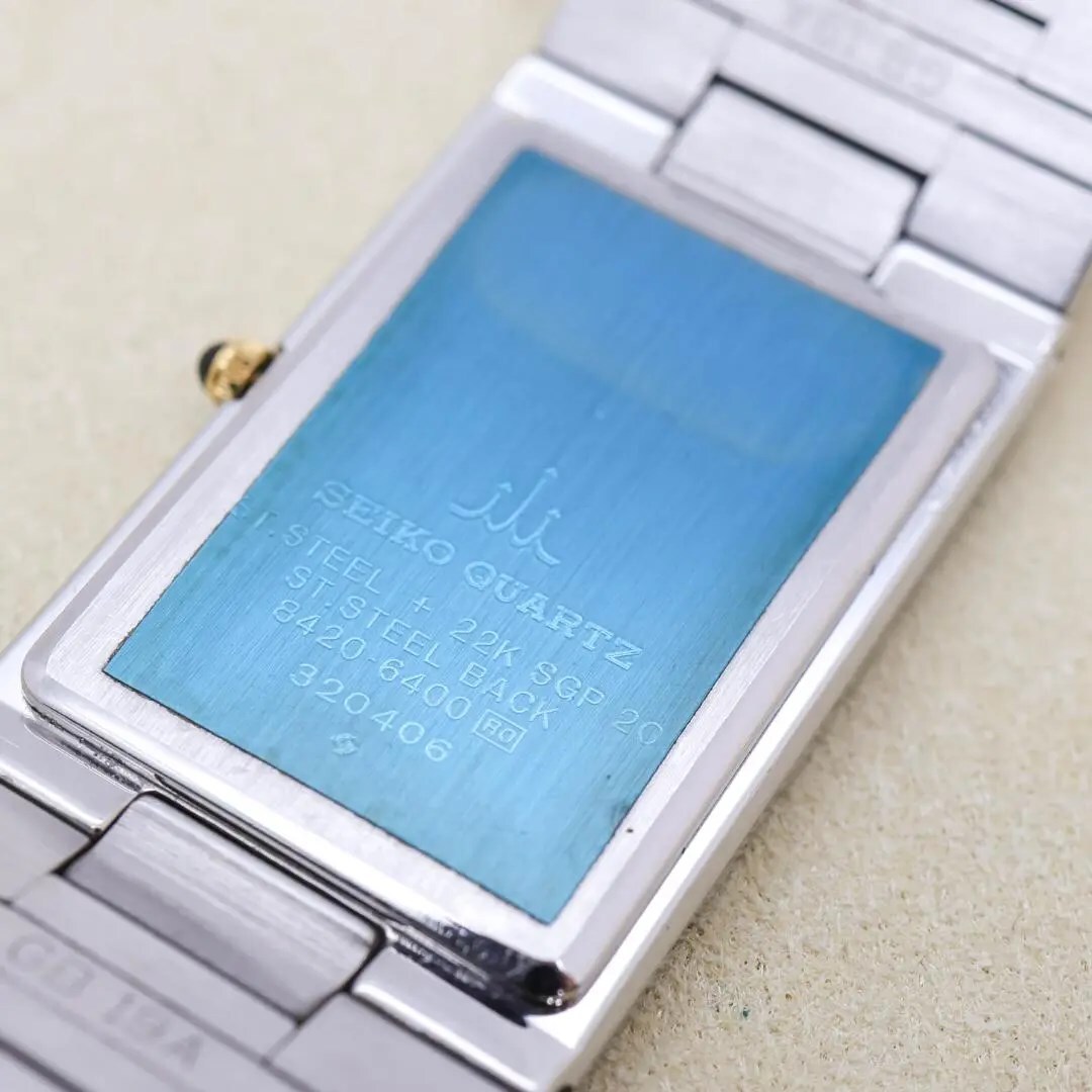 ◆美品 稼働 SEIKO CREDOR 腕時計 22KTSGP 新品電池 gの画像8