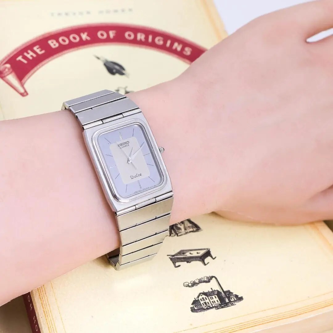 ◆希少 稼働 SEIKO Dolce 腕時計 薄型 メンズ 新品電池 g_画像2