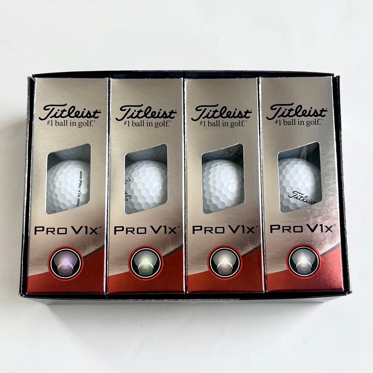 【新品・郵便局配送】Titleist（タイトリスト）2023 PRO V1x ホワイト ゴルフボール 1ダース 12個