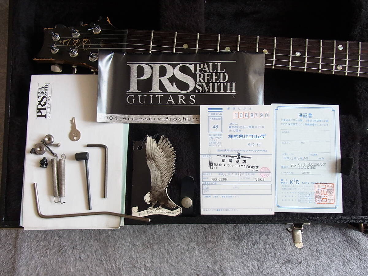 【PRS】訳あり激レア！！CE24 MAHOGANY BLACK／Paul Reed Smith☆ラウドロックバンド使用の実機！？☆現状保存品☆_画像8