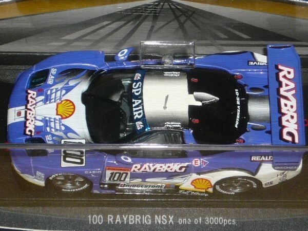 1/43 EBBRO JGTC 2004 Raybrig NSX No.100 青_画像2