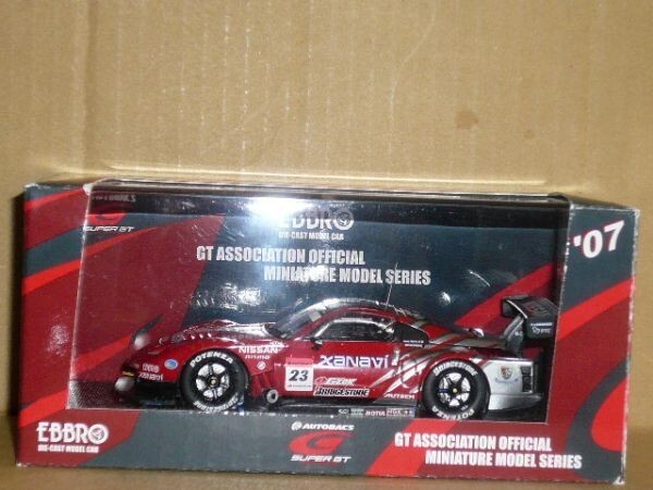 EBBRO 1/43 SUPER GT 500 XANAVI NISMO Z 銀/赤_画像1