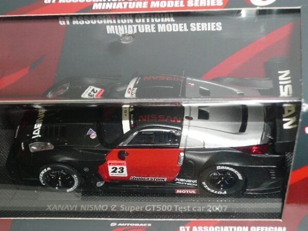 ☆1/43 EBBRO SUPER GT500 XANAVI NISMO Z TEST CAR No.23 黒_画像2