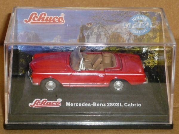 1/72 Schuco Mercedes-Benz 280SL Cabrio 赤_画像1