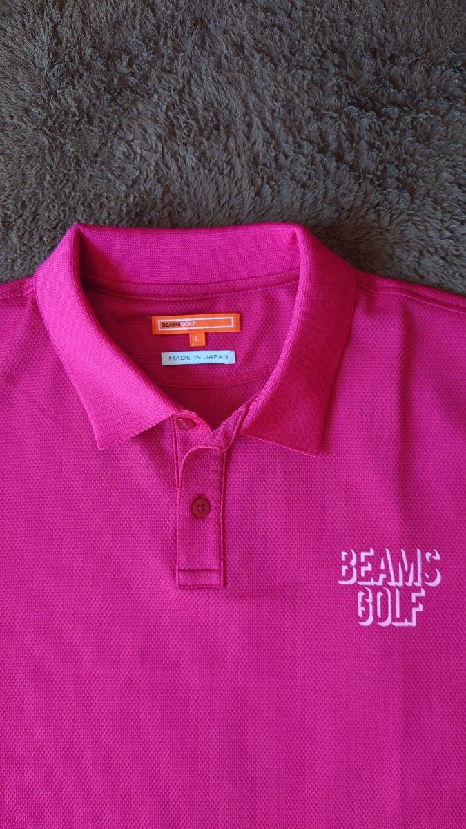 ビームスゴルフ　BEAMS GOLF  ポロシャツ 半袖　襟裏ロゴ