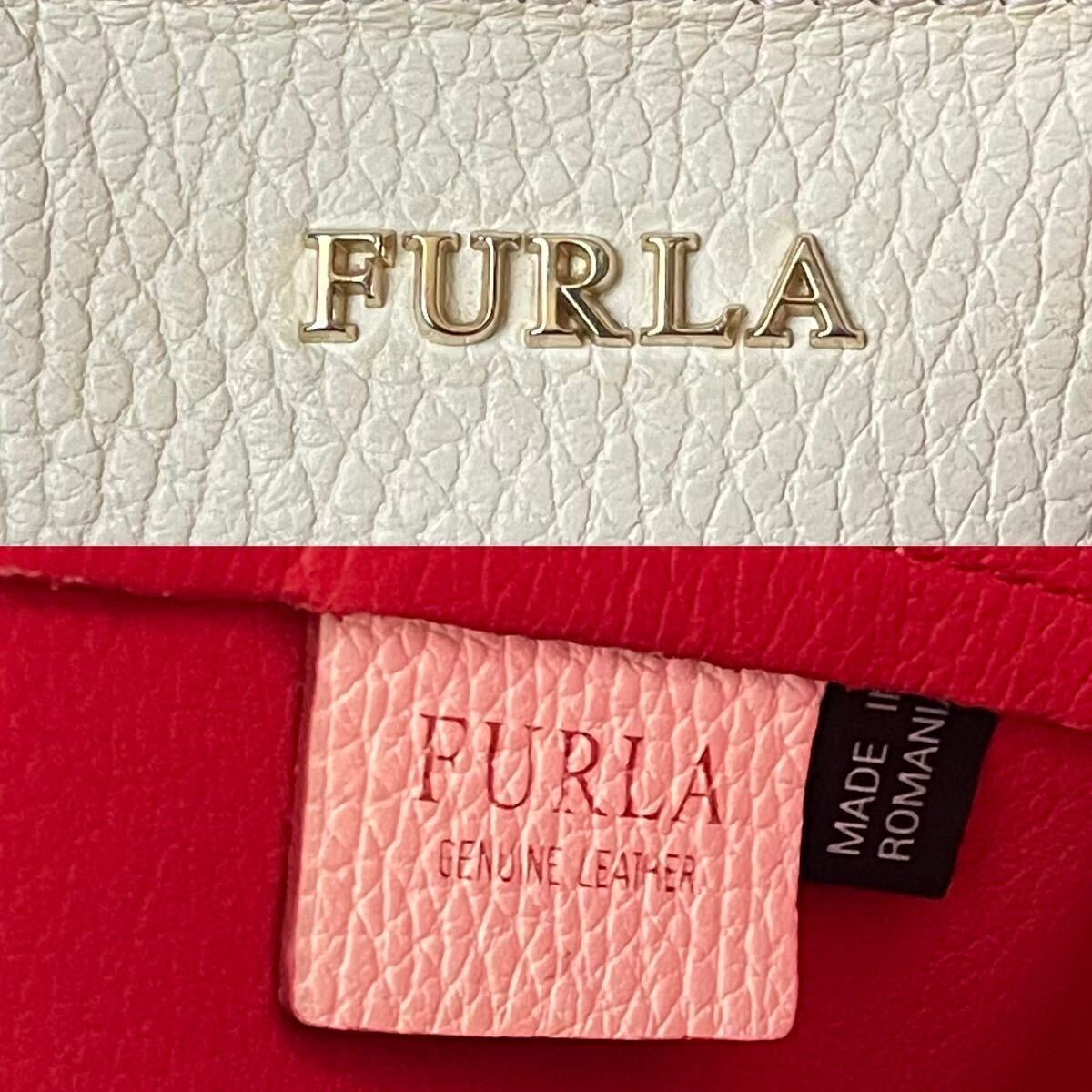 FURLA フルラ ファンタジア トートバッグ ハンド ビジネス バック レザー A4 PC収納可 肩掛け 大容量 ロゴ金具 メンズ レディース ブラックの画像10