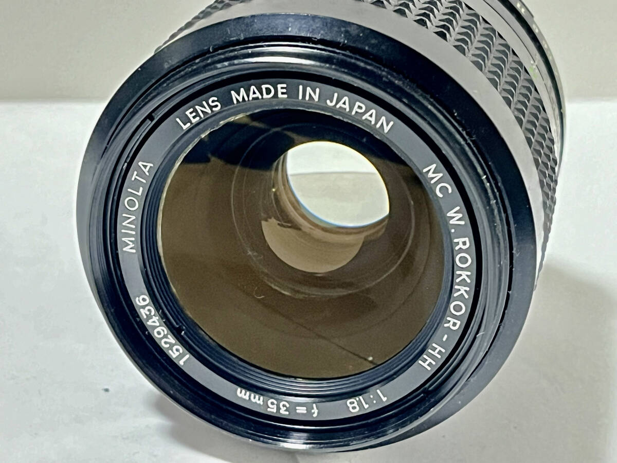 【3点】ミノルタ MINOLTA LENS MC W.ROKKOR-SI 24mm F2.8 MC W.ROKKOR-HH 35mm F1.8 単焦点レンズ 一眼レフカメラレンズまとめ_画像7