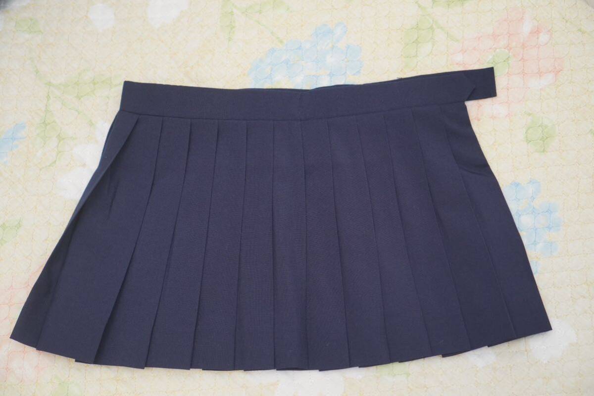 高校 中学 制服 濃紺 ミニスカート W70-26 夏の画像1