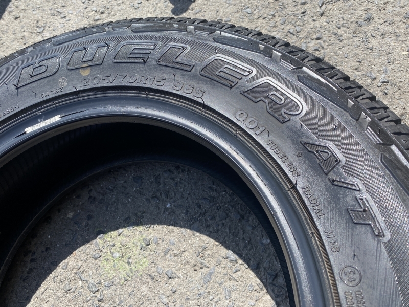 205/70R15 4本 2020年 ブリヂストン ＤＵＥＬＥＲ デューラ A/T ハイエース レジアス ジムニーシエラ の画像6