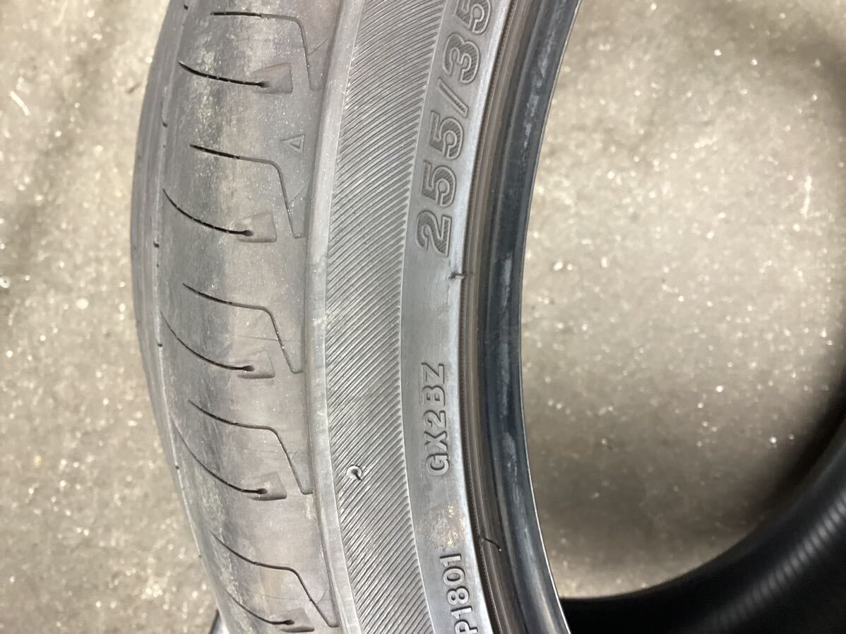 255/35R18 90W 2本 ブリヂストン レグノ GR－XⅡ 中古 バリ山 2023年 (105049 K1602) REGNOの画像7