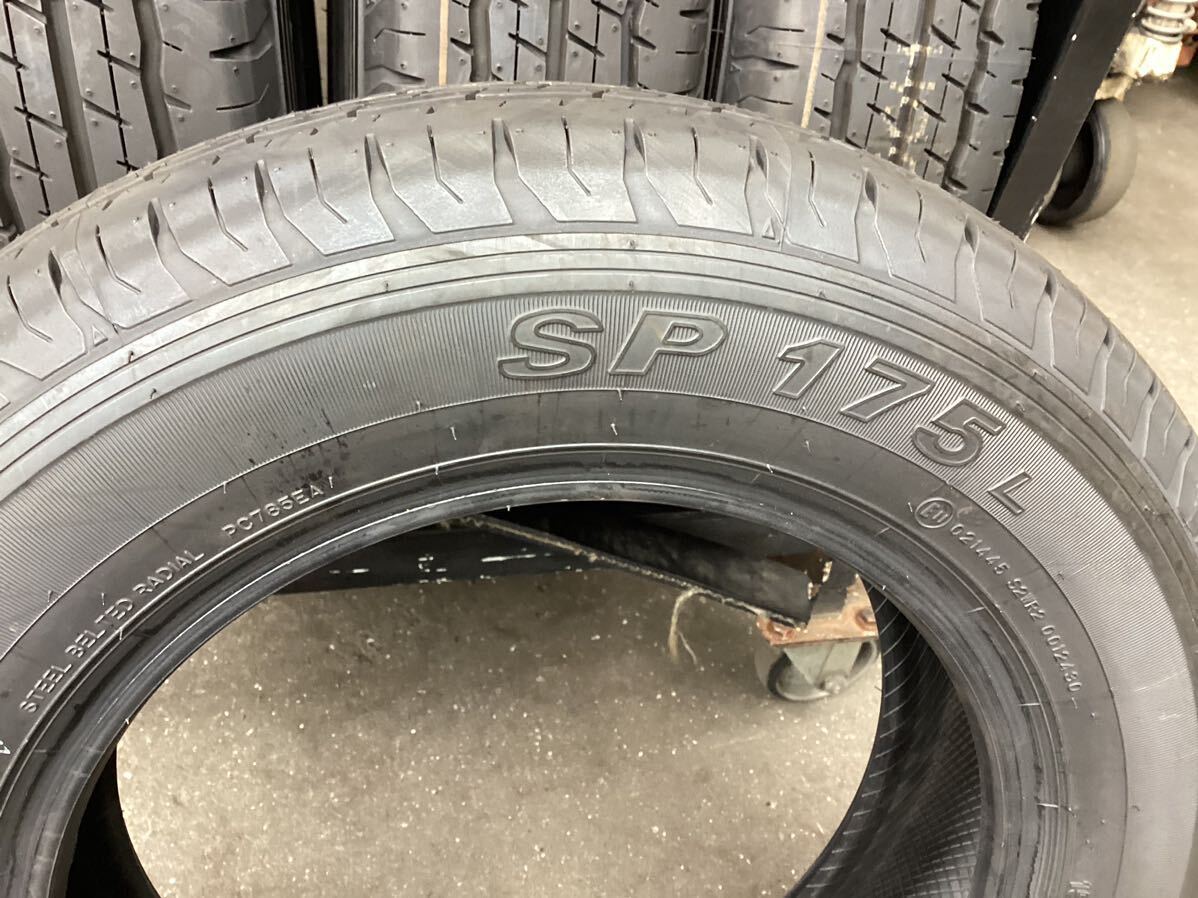 新車外し 155/80R14 88/86N LT 4本 ダンロップ SP175L 中古 バリ山 (103519 K1602) プロボックス サクシード バン 未走行 ほぼの画像7