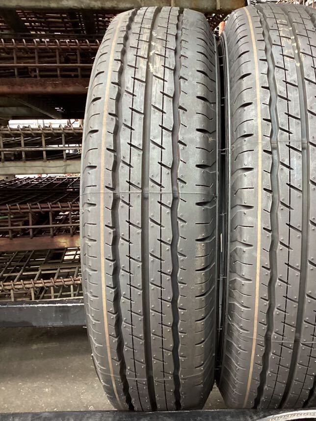 新車外し 155/80R14 88/86N LT 4本 ダンロップ SP175L 中古 バリ山 (103519 K1602) プロボックス サクシード バン 未走行 ほぼの画像2