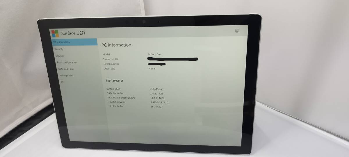 ジャンク品　MicroSoft　Surface　Pro　5　10台セット　【バッテリー不良・液晶ムラ・BIOS確認OK】_画像1