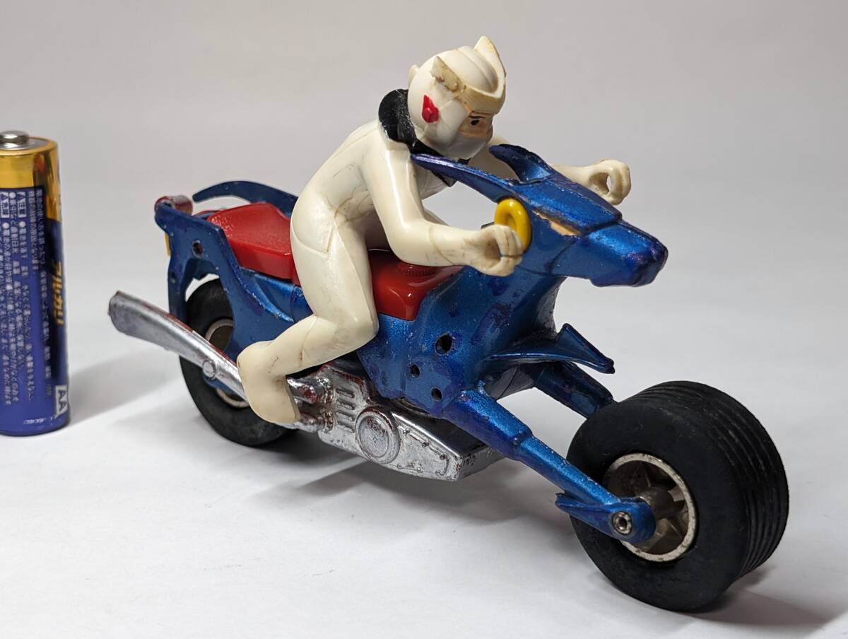 永大グリップジャンボシリーズ 新造人間キャシャーン フレンダーオートバイ キャシャーン人形つき 超合金 当時物 ジャンク 3667の画像3