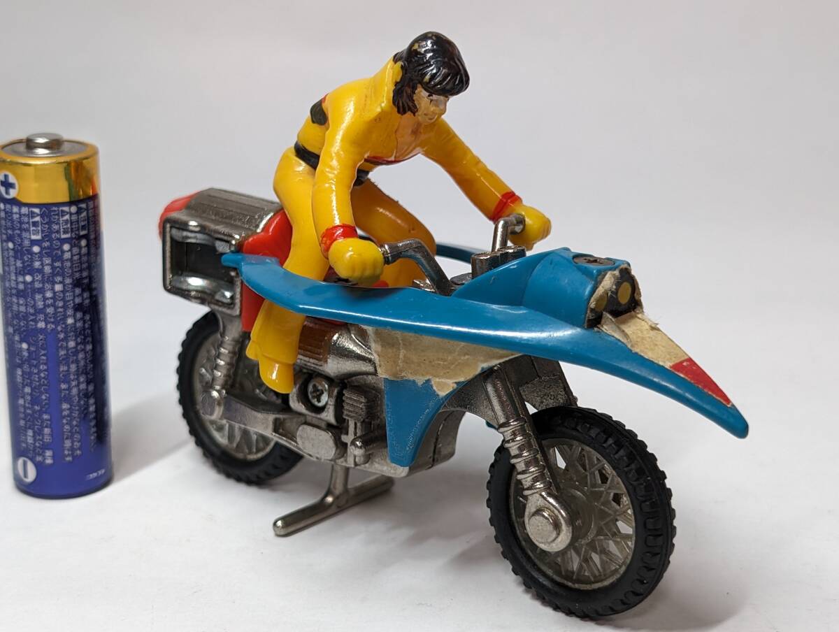 タカラ マグネモシリーズ 鋼鉄ジーグ 宙のオートバイ マグネライダー 超合金 当時物 司馬宙人形付属 3680の画像3