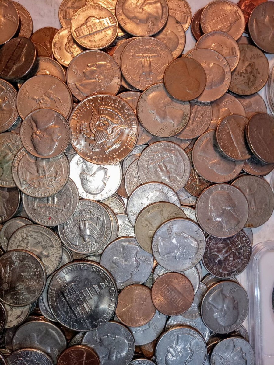 419 1円～ アメリカリバティコイン1.88kg大量おまとめ 米国古銭 硬貨 の画像8