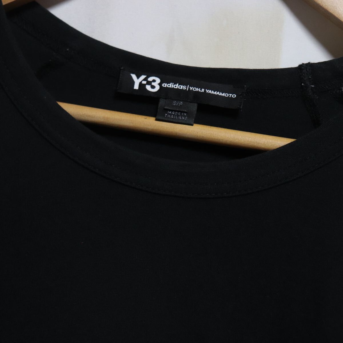  rare [Yohji Yamamoto adidas Y-3]3stripe Logo long sleeve cut and sewn T-shirt / Yohji Yamamoto Adidas wa chair Lee / shirt 