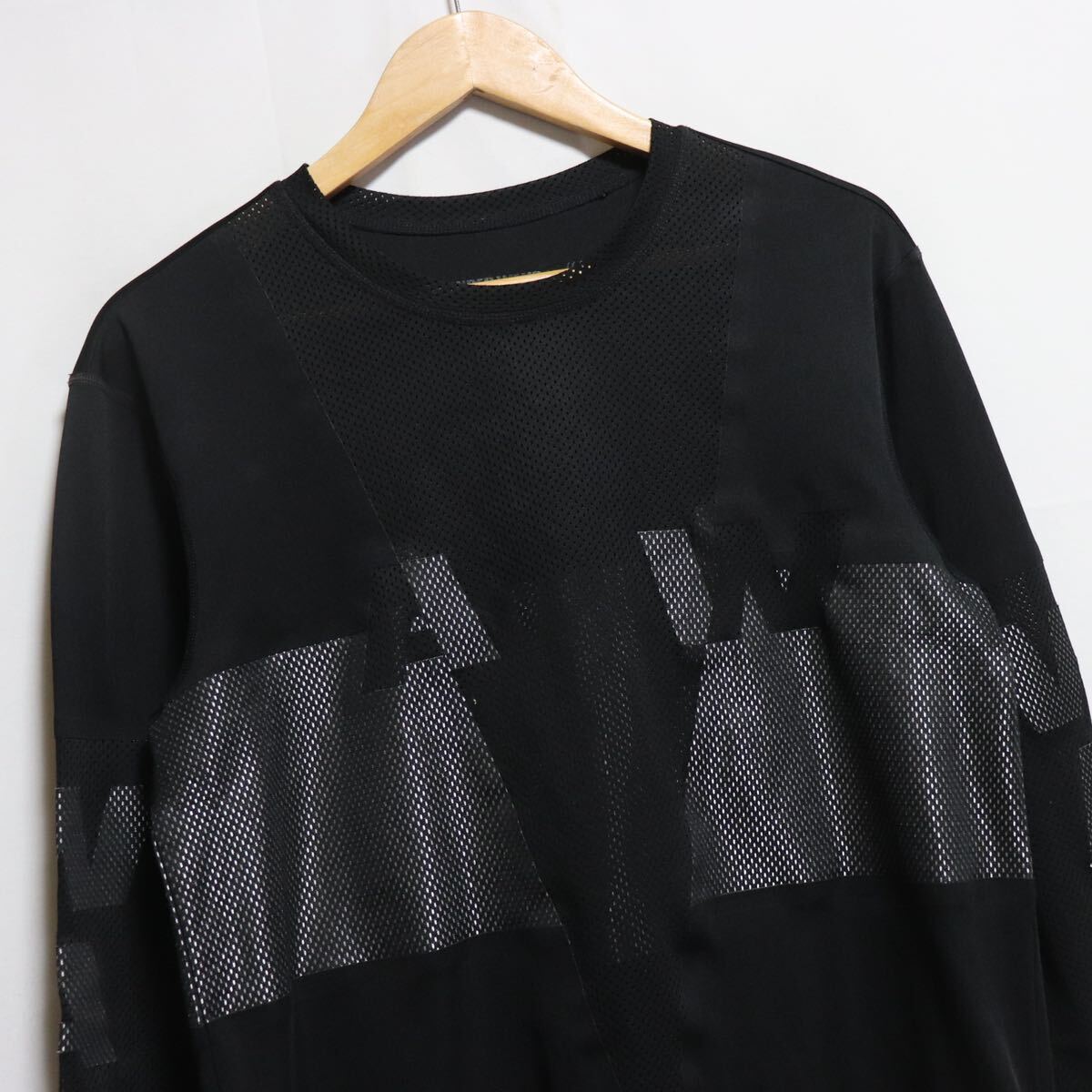 トレンド【alexander wang アレキサンダーワン】ロゴ メッシュ/フットボールシャツ/長袖 シャツ カットソー Tシャツ _画像3