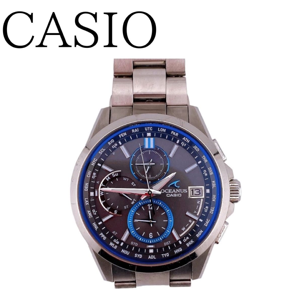 カシオ OCW-T2600 TI オシアナス 黒文字盤 腕時計  メンズ