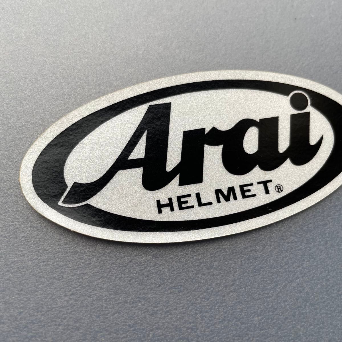 Arai　反射ステッカー２枚　未使用 当時物　1980年代　デッドストックバイクレーシング旧車自動車ビンテージオートバイステッカー