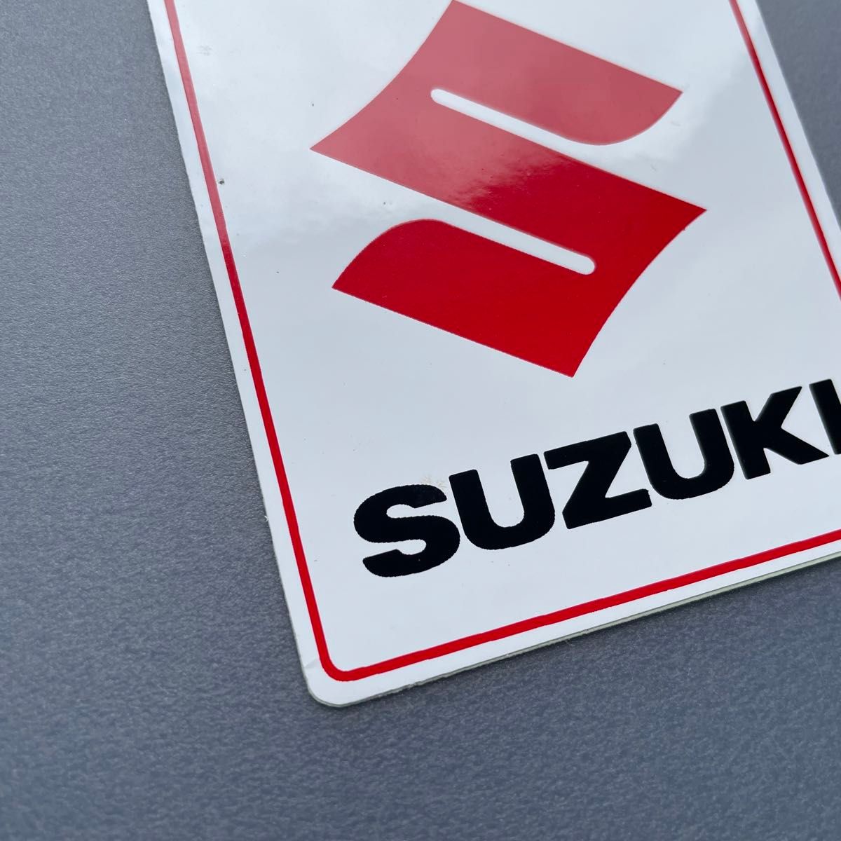 SUZUKI　スズキロゴステッカー２枚　未使用 当時物　1980年代　デッドストックバイクレーシング旧車自動車ビンテージ