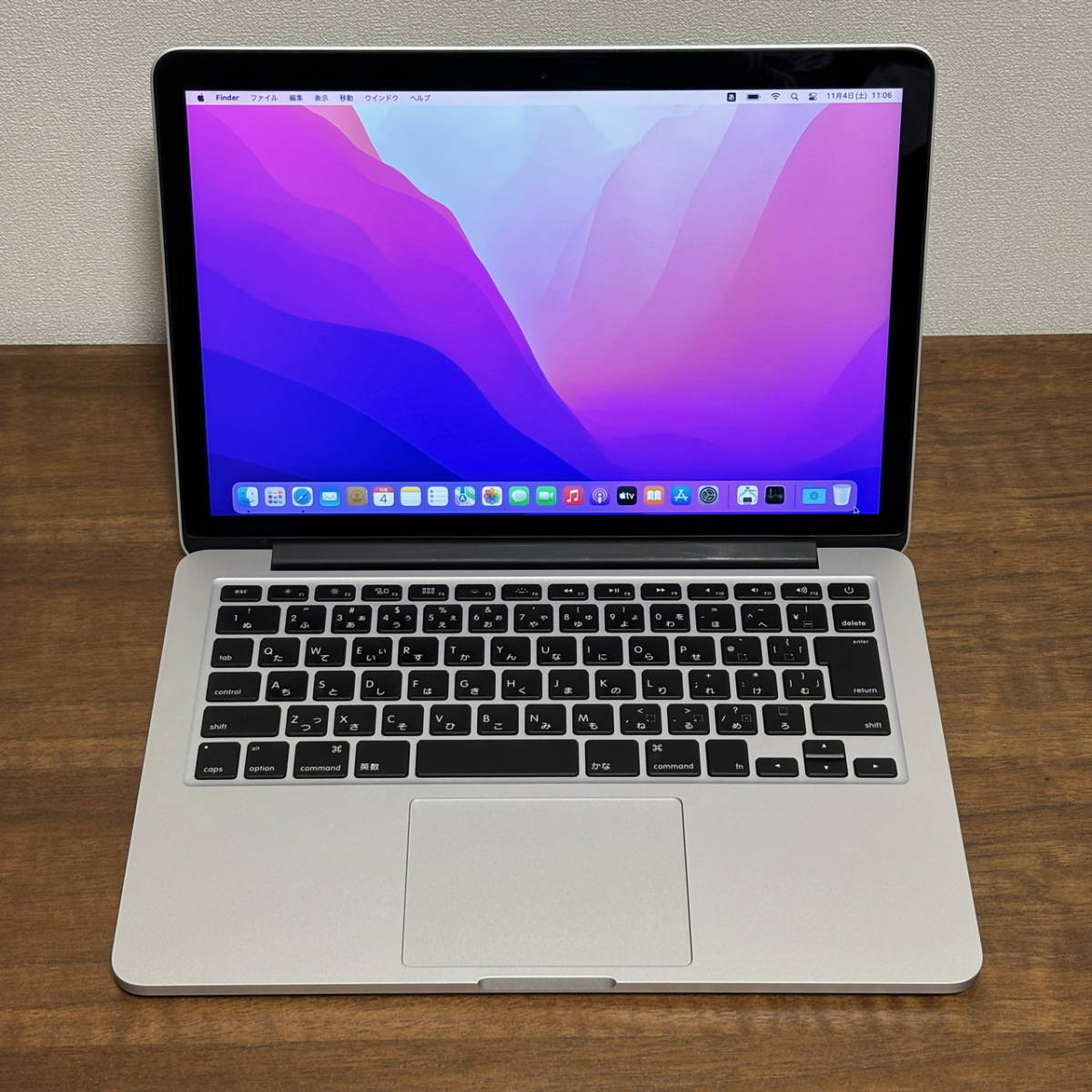 ☆バッテリー新品！☆ Apple MacBook Pro Retina 13inch Early 2015 メモリ8GB SSD256GB 付属品完品の画像1