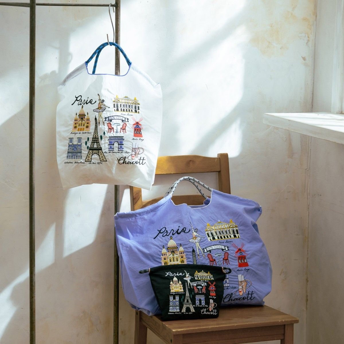 【500円引きクーポン】 新品タグ付】チャコット×Ball&Chainパリトートバッグ Mサイズ バッグ